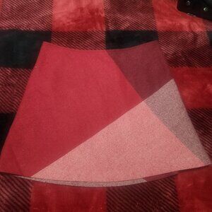 Esprit Vintage Wool Blend Skirt Shades of Red Size 7/8